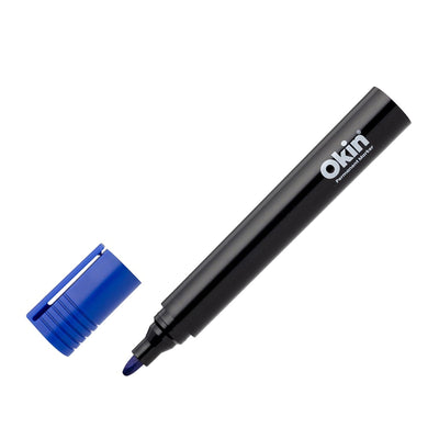 IPMBLUE - Okin Permanent Marker Bullet Tip Blue