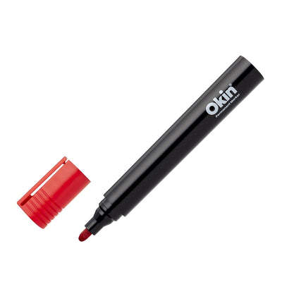 Okin IPMRED Okin Permanent Marker Bullet Tip Red