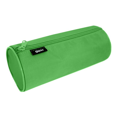 PC-BARRELGN - Okin Large Barrel Pencil Case Green 22x9cm