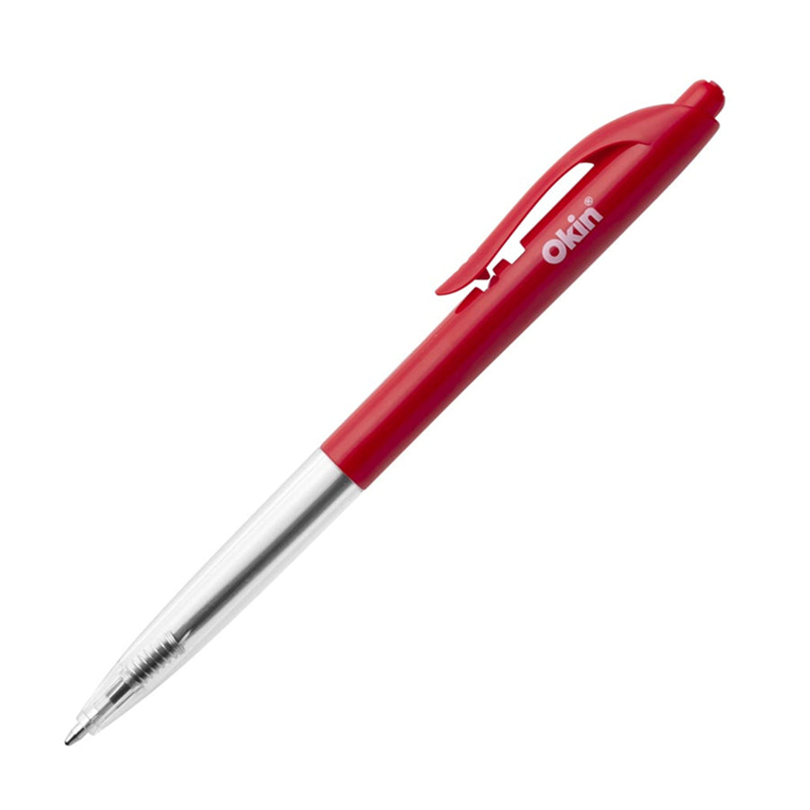 OBPCRED10 – Okin Kugelschreiber Medium Rot, 10er-Pack
