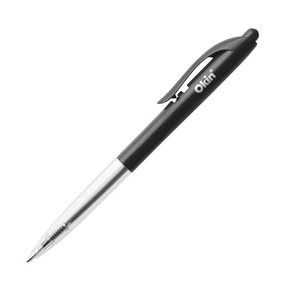 OBPCBLK50 - Okin Click Ballpoint Pen Medium Black, Pack of 50