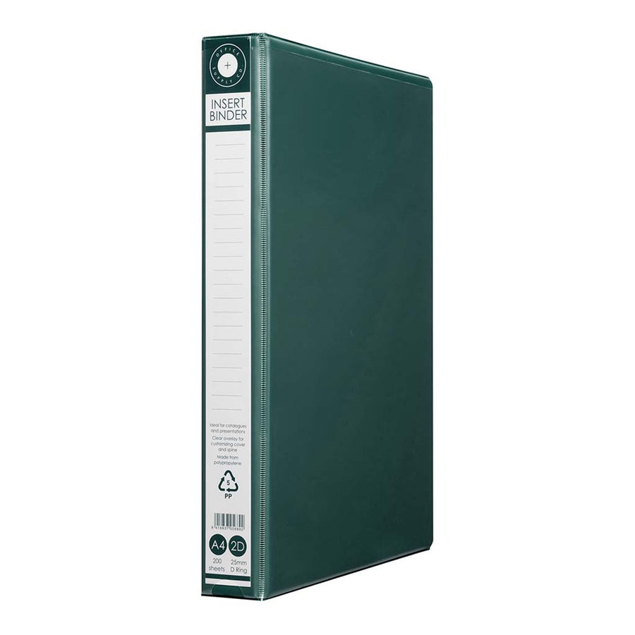Okin RB2D25GN - OSC Insert Binder A4 2D 25mm Green