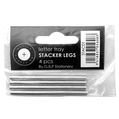 Okin STAC01 - OSC Letter Tray Stackers Metal, Pack of 4