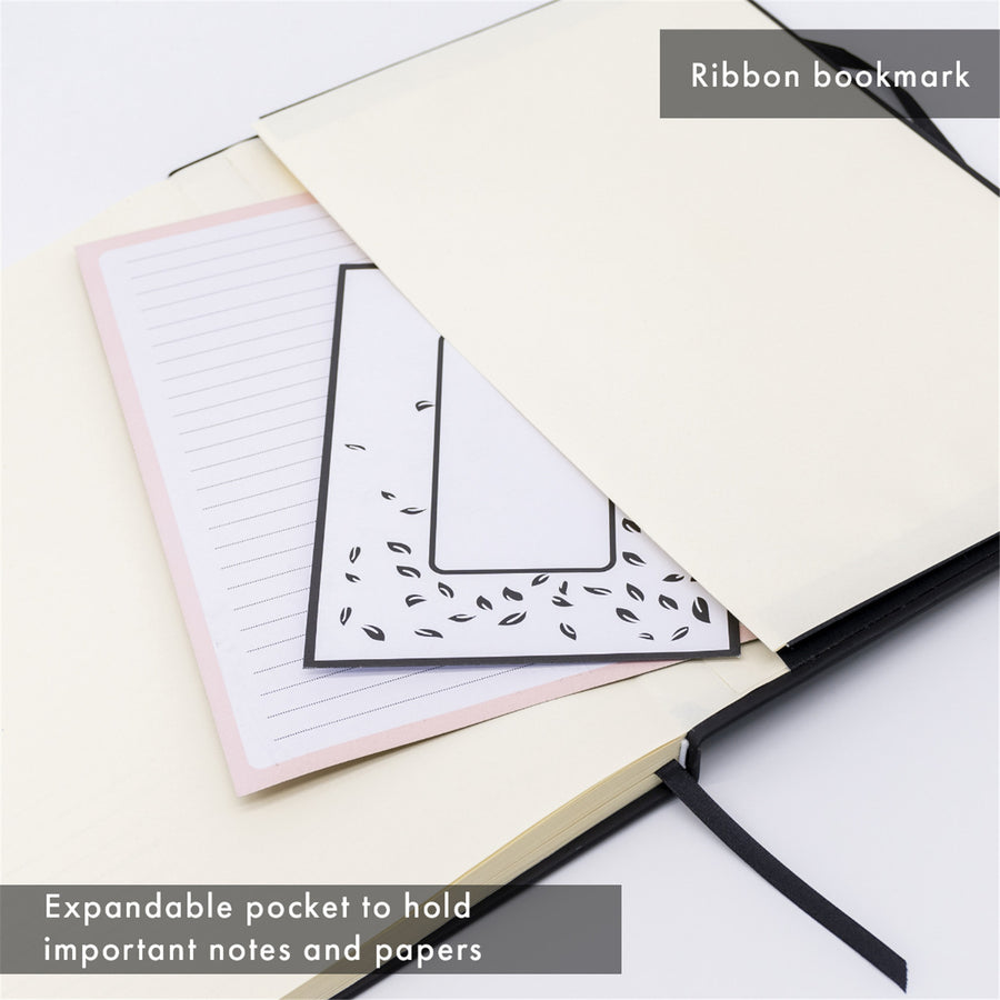 P6981SCN - Pukka Notizbuch mit Softcover, liniert, 144 x 210 mm, Schwarz