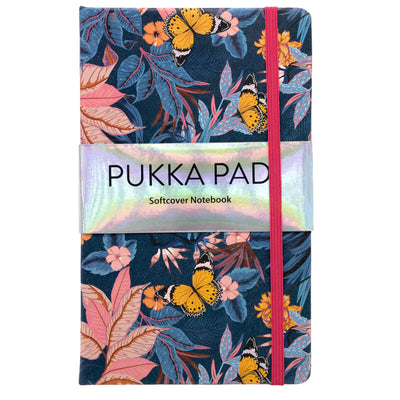 Pukka Bloom Softcover Notebook 13x21cm Blue