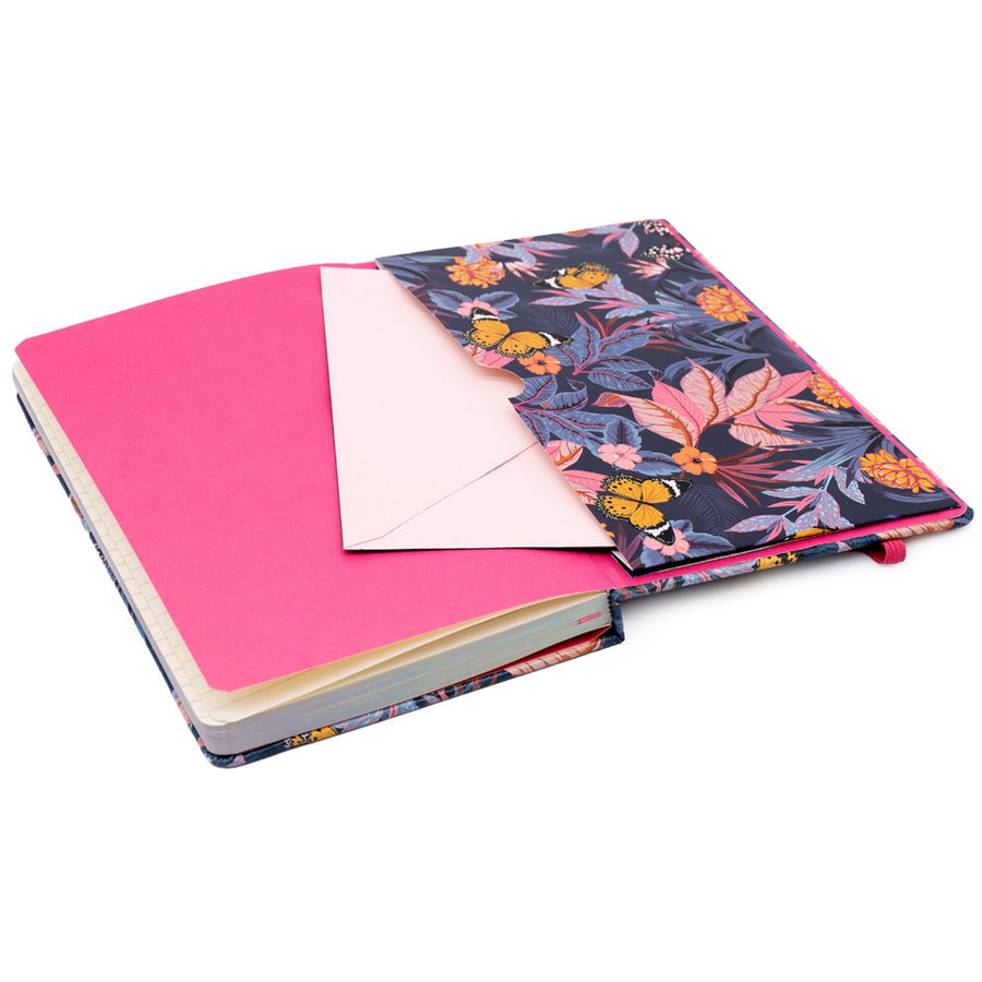 Pukka Bloom Softcover Notebook 13x21cm Blue