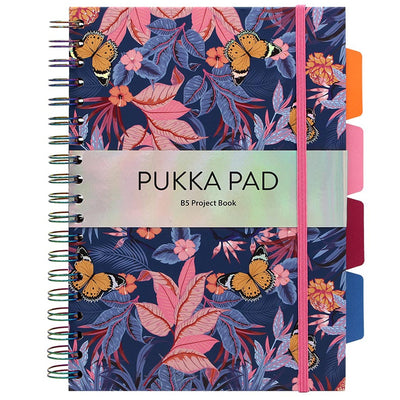 Pukka Bloom Hardcover Project Notebook B5 Blue