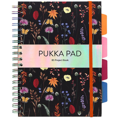 Pukka Bloom Hardcover Project Notebook B5 Black