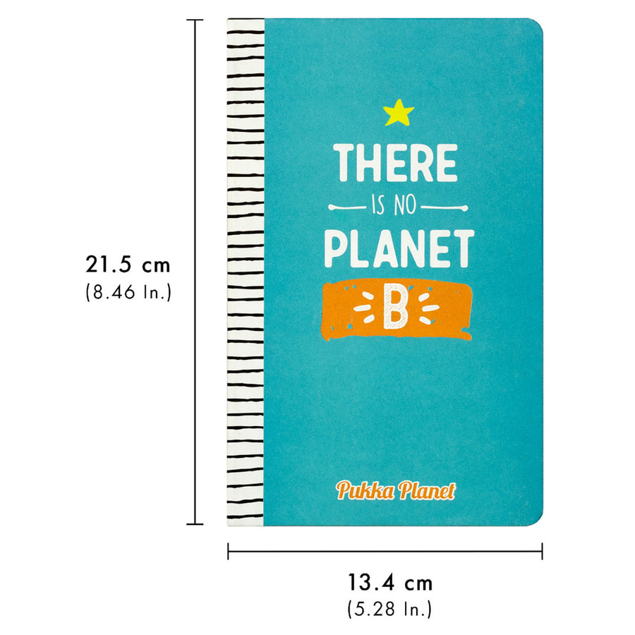P9703SPP - Pukka Planet Soft Cover Notebook 13x21cm There is no Planet B