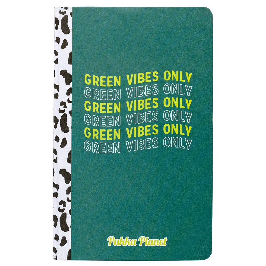 P9704SPP - Pukka Planet Soft Cover Notebook 13x21cm Green Vibes Only