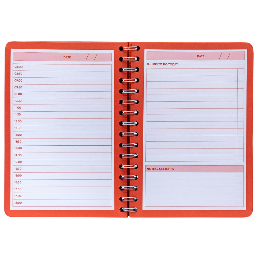 P9742BLM - Pukka Bloom Tagesplaner Notizblock A5 Schwarz