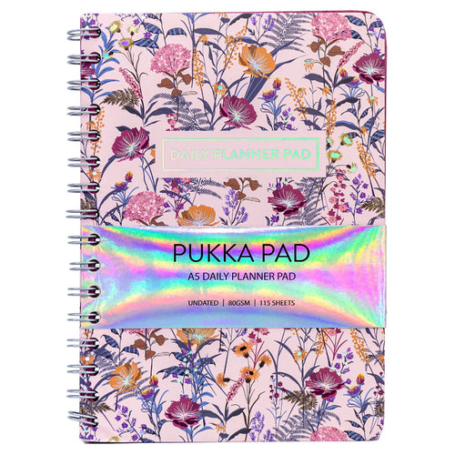 P9743BLM - Pukka Bloom Daily Planner Pad A5 Cream