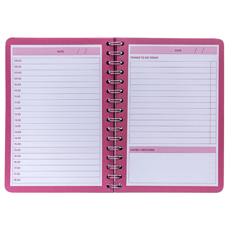 P9743BLM - Pukka Bloom Tagesplaner Notizblock A5 Creme