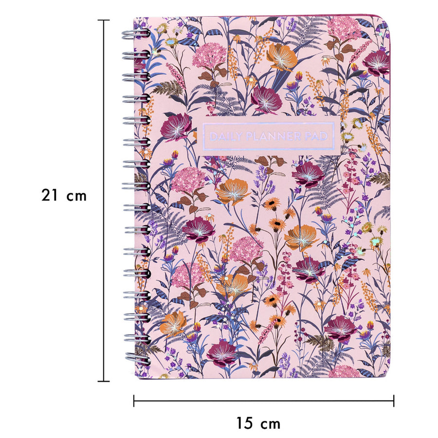 P9743BLM - Pukka Bloom Tagesplaner Notizblock A5 Creme