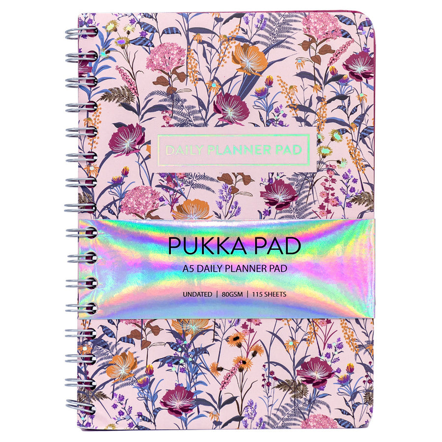P9743BLM - Pukka Bloom Tagesplaner Notizblock A5 Creme
