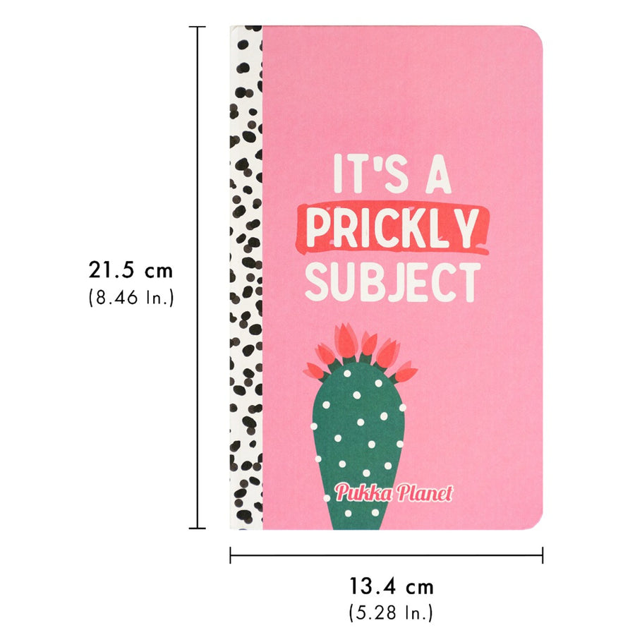 P9764SPP - Pukka Planet Soft Cover Notebook 13x21cm It's a Prickly Subject
