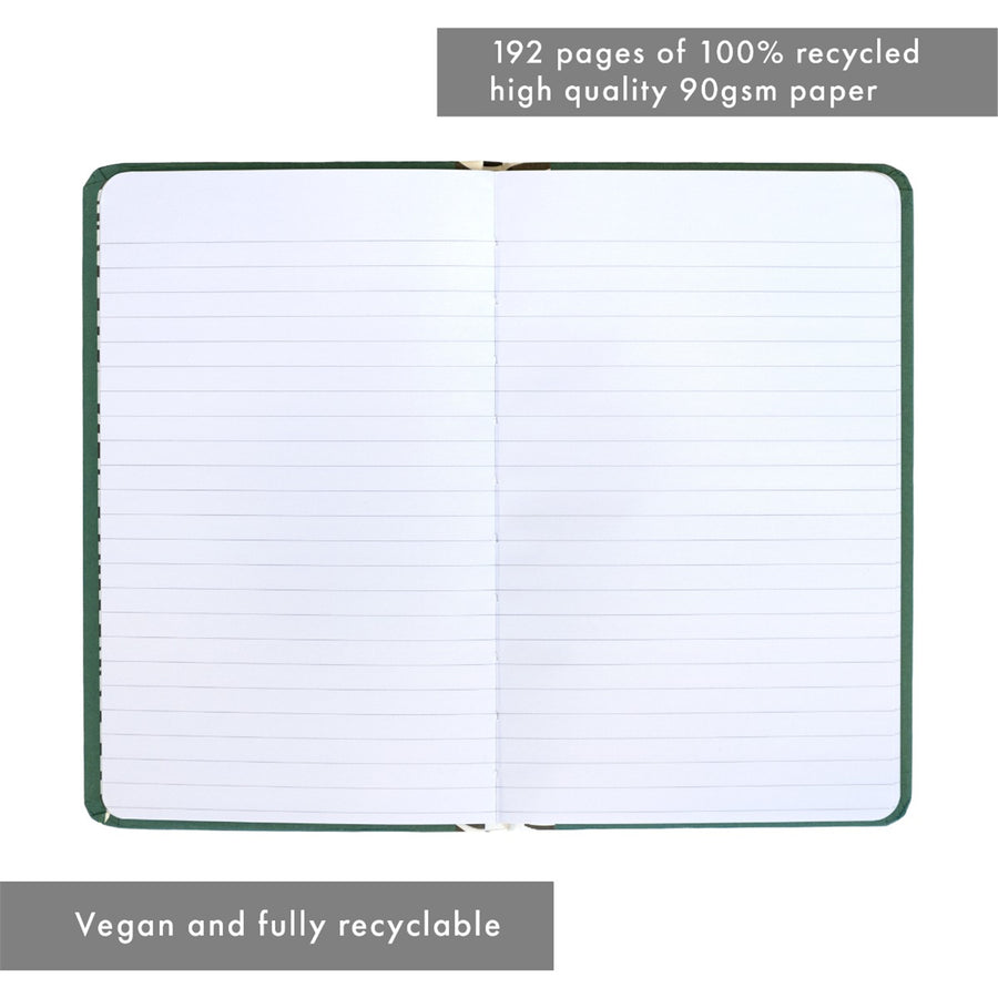 P9765SPP - Pukka Planet Soft Cover Notebook 13x21cm Leaf it with Me