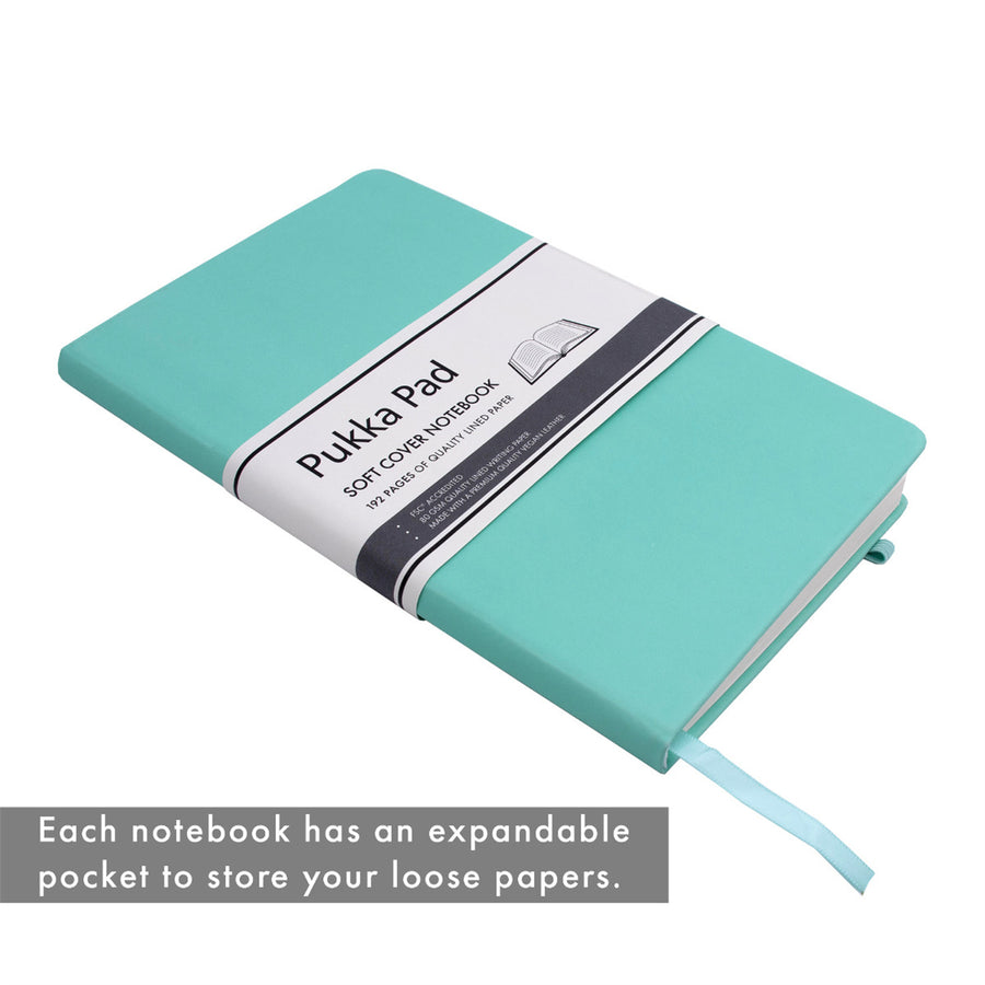 P7748SIG - Pukka Signature Soft Cover Notebook 13x21cm Lined Mint