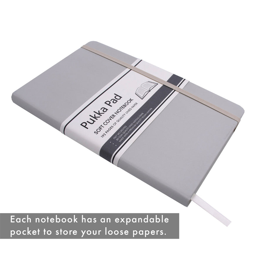P7749SIG - Pukka Signature Soft Cover Notebook 13x21cm Lined Oatmeal