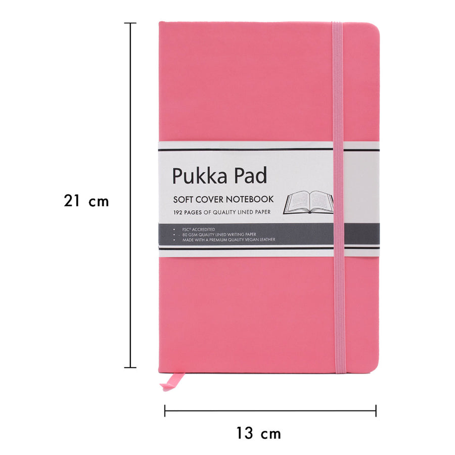 P7750SIG - Pukka Signature Soft Cover Notizbuch 13x21cm liniert Pink