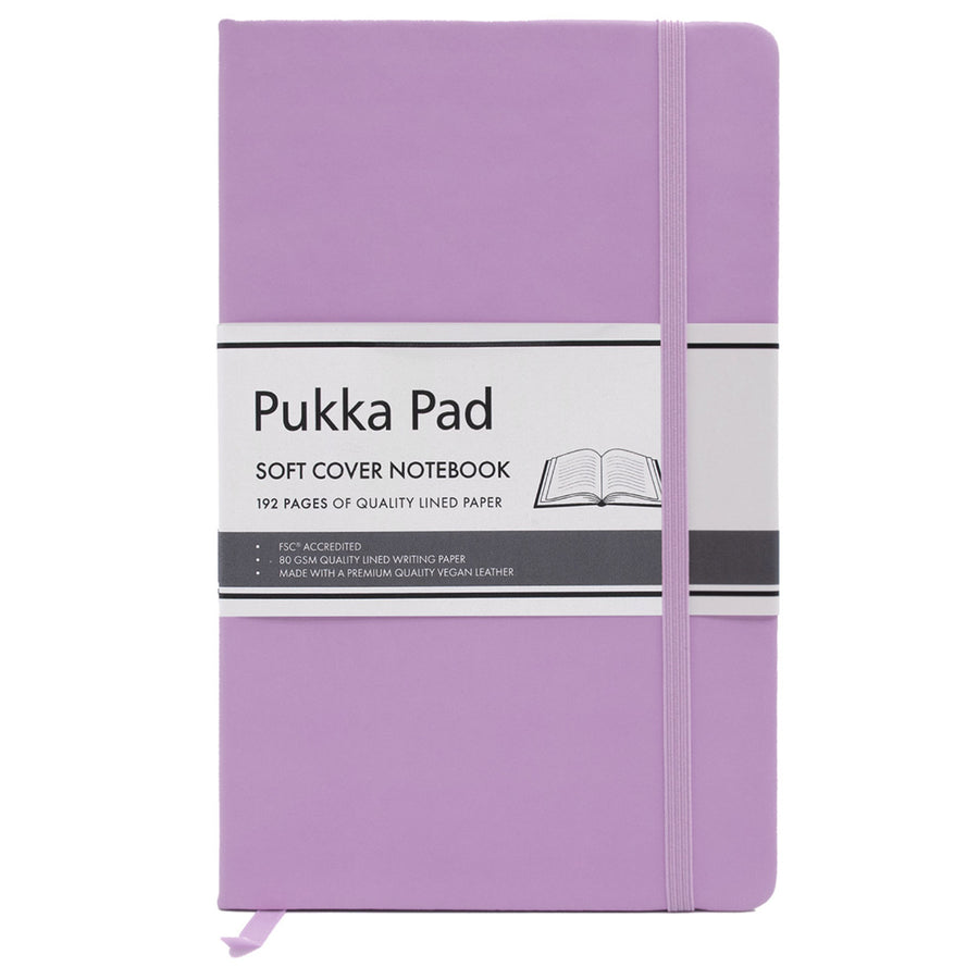 P7751SIG - Pukka Signature Soft Cover Notebook 13x21cm Lined Purple