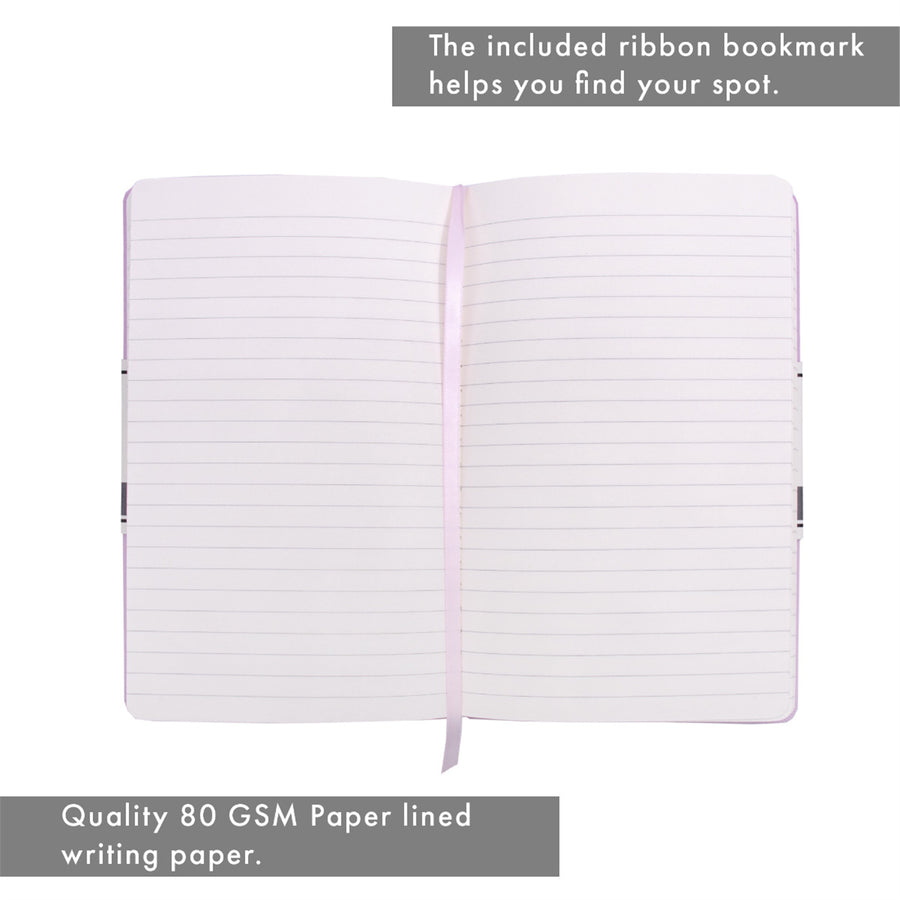 P7751SIG - Pukka Signature Soft Cover Notebook 13x21cm Lined Purple