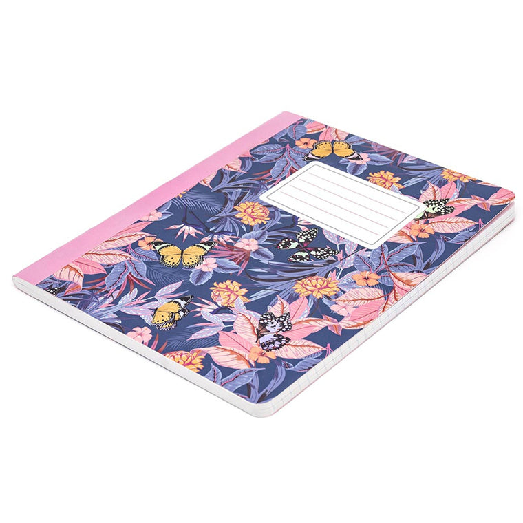 Pukka Bloom Composition Notebook Blue