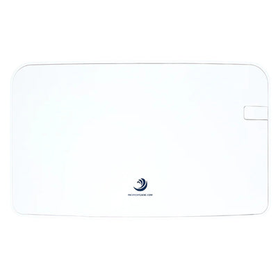 Pacific Quartz DQ38W - Quartz Double Toilet Roll Dispenser - White