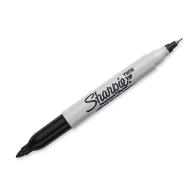 SHARPIE CD32101PP – Einzelner Permanentmarker mit zwei Spitzen (fein und extrafein). Permanent auf den meisten Oberflächen