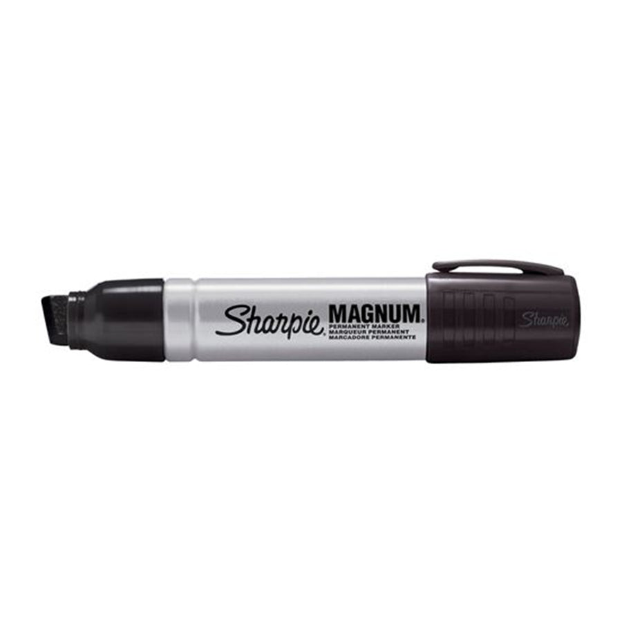 SHARPIE 2178494 - Single Magnum Permanent Marker w/ Durable Chisel Tip. Extra-wide Chisel Tip. Bold