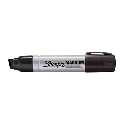 SHARPIE 2178494 - Single Magnum Permanent Marker w/ Durable Chisel Tip. Extra-wide Chisel Tip. Bold