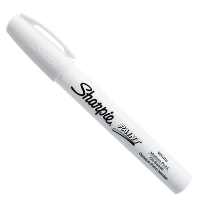 SHARPIE 35558 - 12-Pack Paint Oil -Based Medium Point White Colour Marker Pens