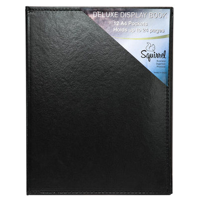 Okin 1869 - Squirrel Deluxe Display Book A4 Leatherette 12 Pocket