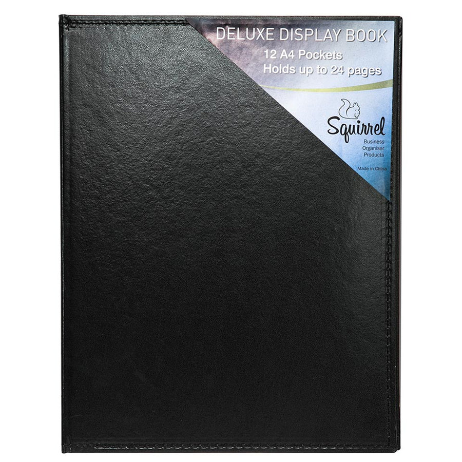 Okin 1869 - Squirrel Deluxe Display Book A4 Leatherette 12 Pocket