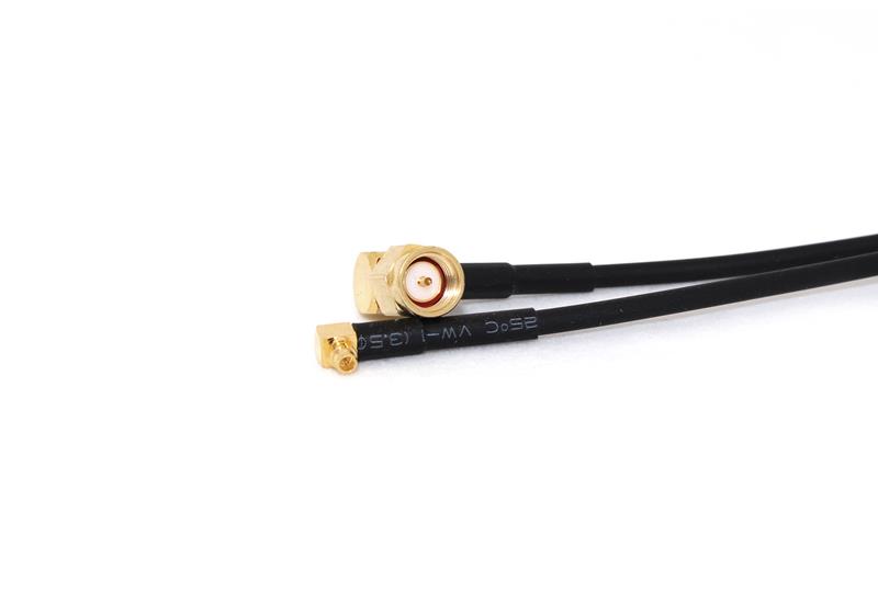 Laird Connectivity P-15 - MMCX Male Right Angle to SMA Male Right Angle 20cm LMR100 Coax Pigtail