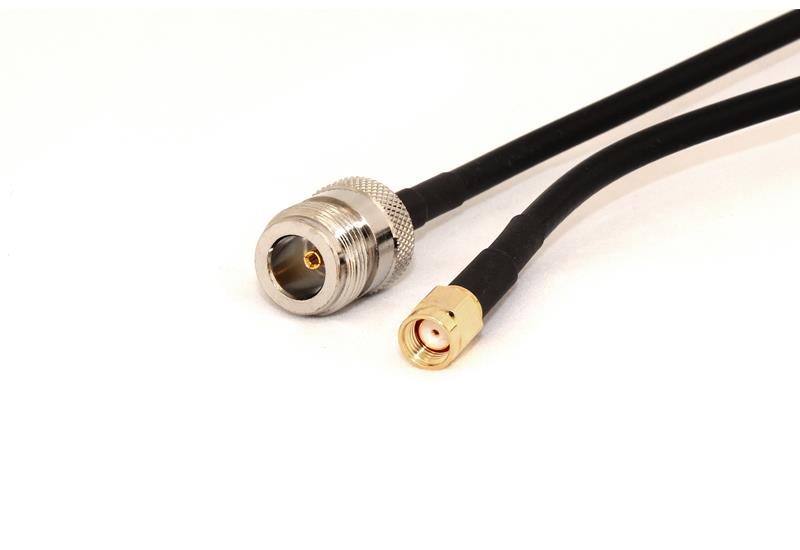 Go Wireless NZ P-2 - N-Type Female to RP-SMA Male 50cm LLC200 50 Ohm Coax Pigtail