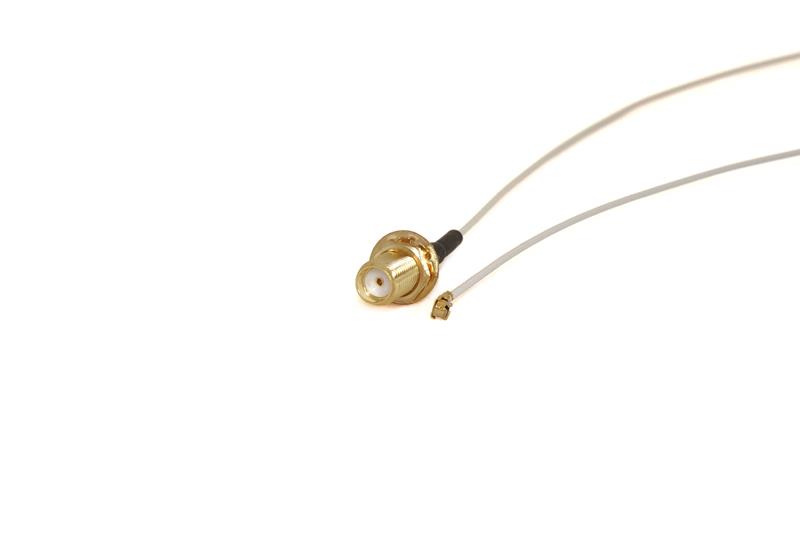 Go Wireless NZ P-34 - SMA Female Bulkhead to U.FL 20cm Coax Pigtail