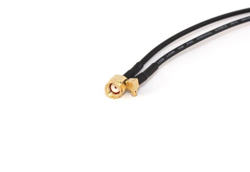 P-42 - RP-SMA-Stecker auf MMCX Rechtwinklig 35cm Koaxial-Pigtail