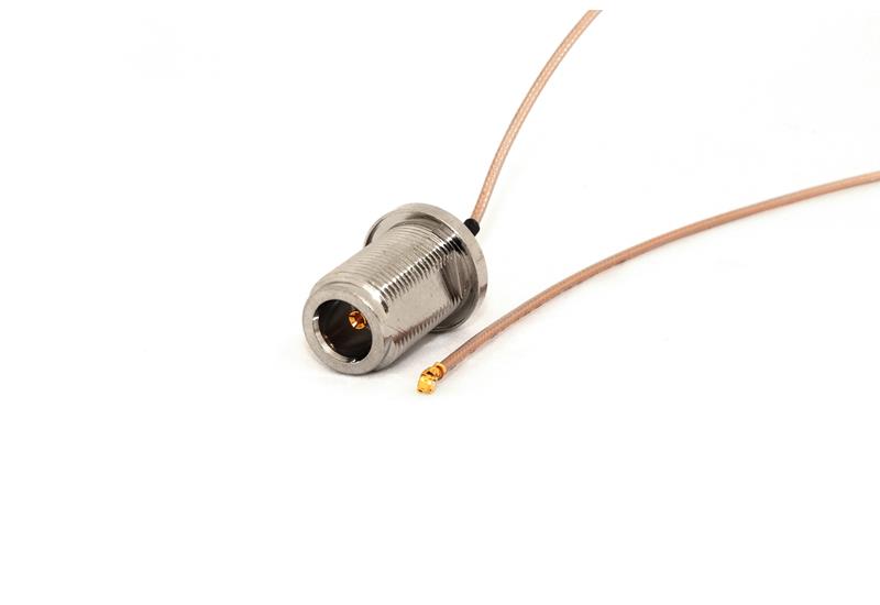 Go Wireless NZ P-5 - N-Type Female Bulkhead to U.FL 20cm Coax Pigtail