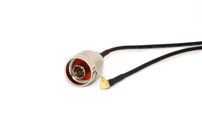 Go Wireless NZ N-Type Male to MMCX Right Angle 20cm LLC100 Coax Pigtail