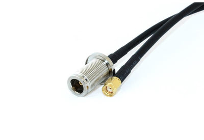 Go Wireless NZ N-Type Female Bulkhead to RP-SMA Male 30cm LLC200 Coax Pigtail
