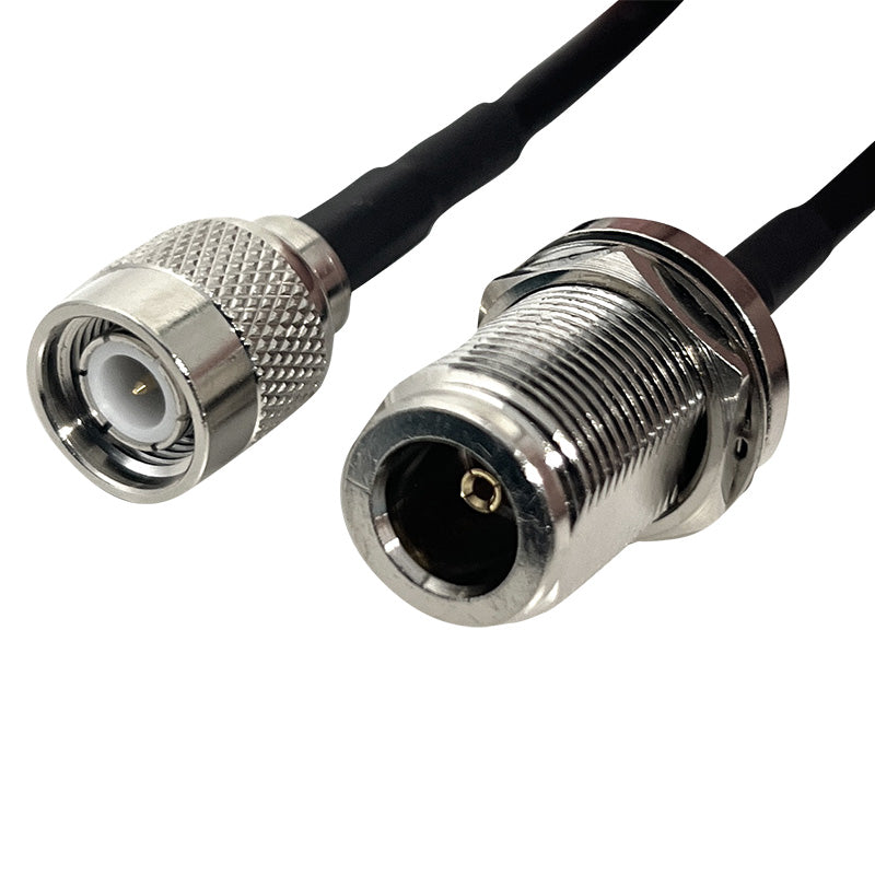 P-85 - N-Buchse Schottmontage auf TNC-Stecker 30cm LLC200 Koaxialkabel-Pigtail