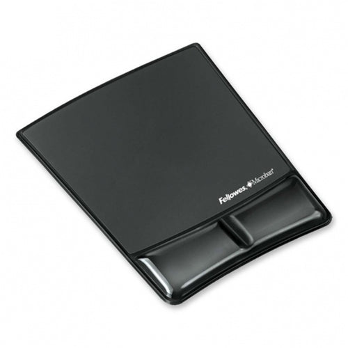 Fellowes 9182301 Mouse Pad with Gel Wrist Support - Clear Black
