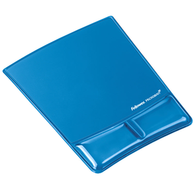 9182201 - Fellowes Gel Wrist Support Mouse Pad Blue