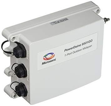 PowerDsine PD-9501GO48VDC - PD-9501GO/48VDC Outdoor 1-port, 60W, 10/100/1000 BaseT Midspan, 36-60VDC Input