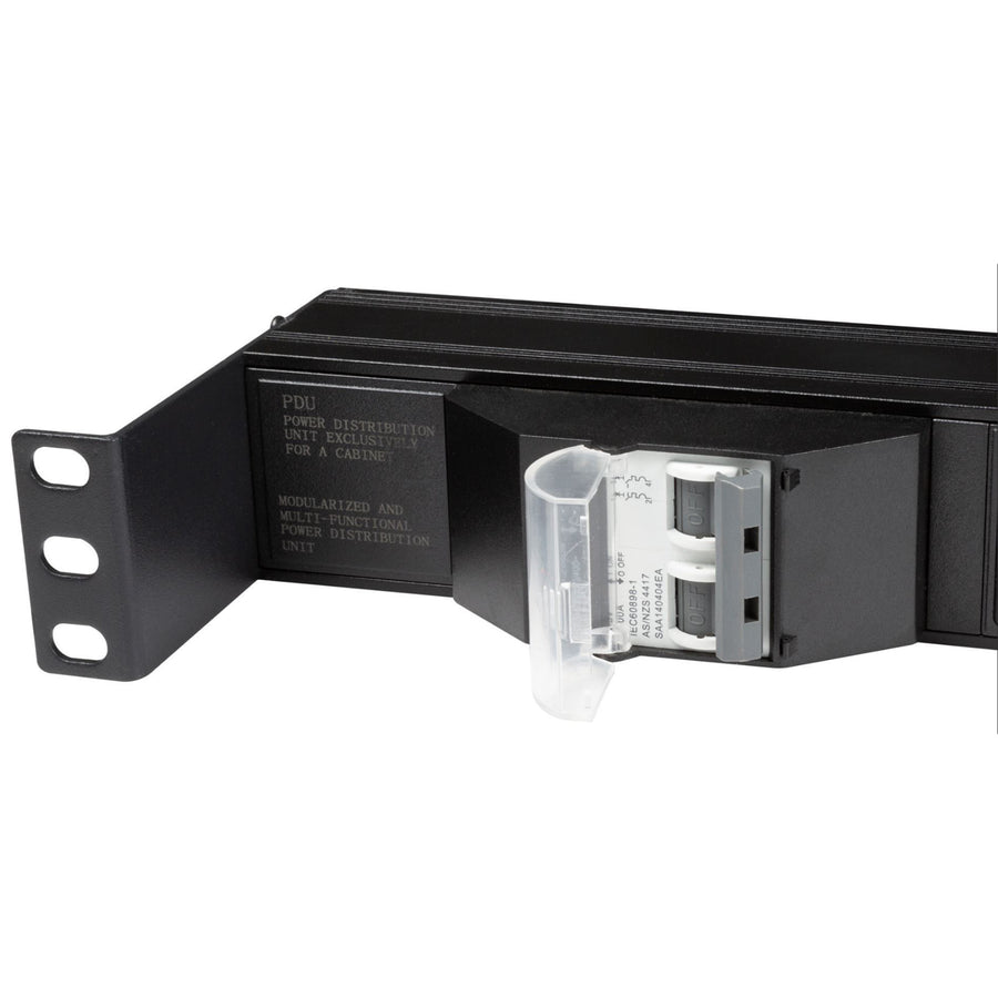 DYNAMIX RPR-IEC-16A10H - 10 Outlet Horizontal Power Rail (8x 10A IEC C13 & 2x 16A IEC C19). 6KA C-Curve Circuit