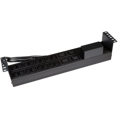 DYNAMIX RPR-IEC-16A20H - 20 Outlet Horizontal Power Rail 16x 10A IEC C13 & 4x 16A C19. w/ 6KA C-Curve Circuit