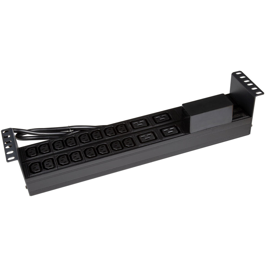 DYNAMIX RPR-IEC-16A20H - 20 Outlet Horizontal Power Rail 16x 10A IEC C13 & 4x 16A C19. w/ 6KA C-Curve Circuit