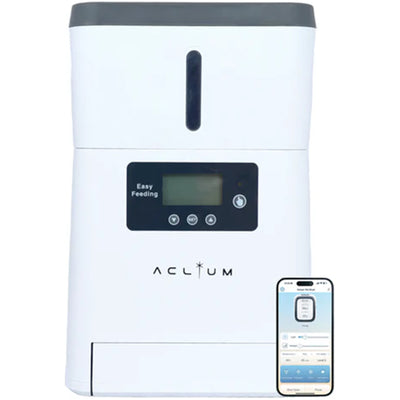 Aclium Airtight Smart Cat Automatic Pet Feeder for Cat and Dog, 1kg Capacity, App Enabled (2.4GHz WiFi)