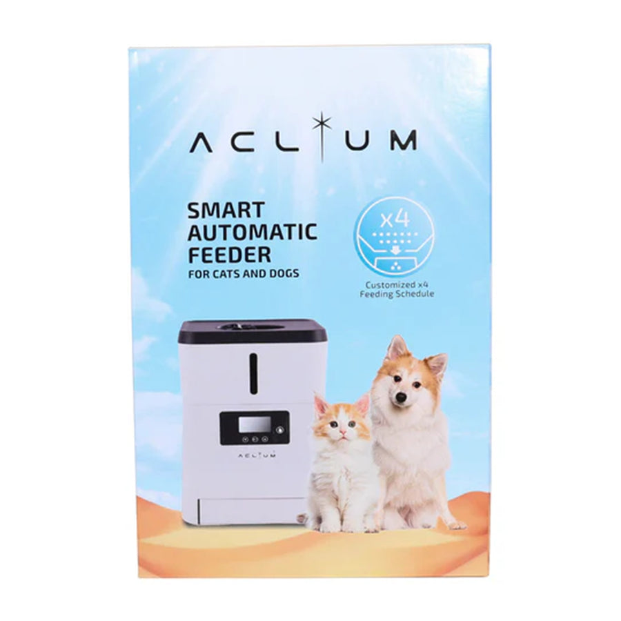 Aclium Airtight Cat Automatic Pet Feeder for Cat and Dog 1kg Capacity, Easy operation with a single button for immediate feed